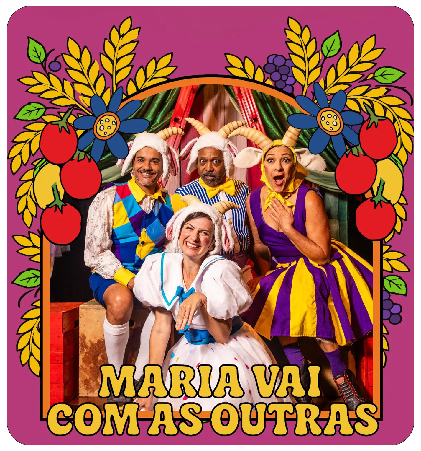 Elenco do espetáculo infantil Maria vai com as outras